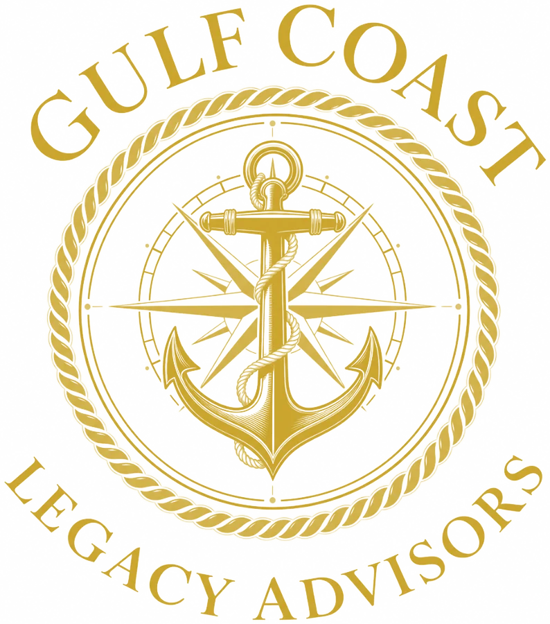 Gulf Coast Legacy Advisors anchor and compass logo
